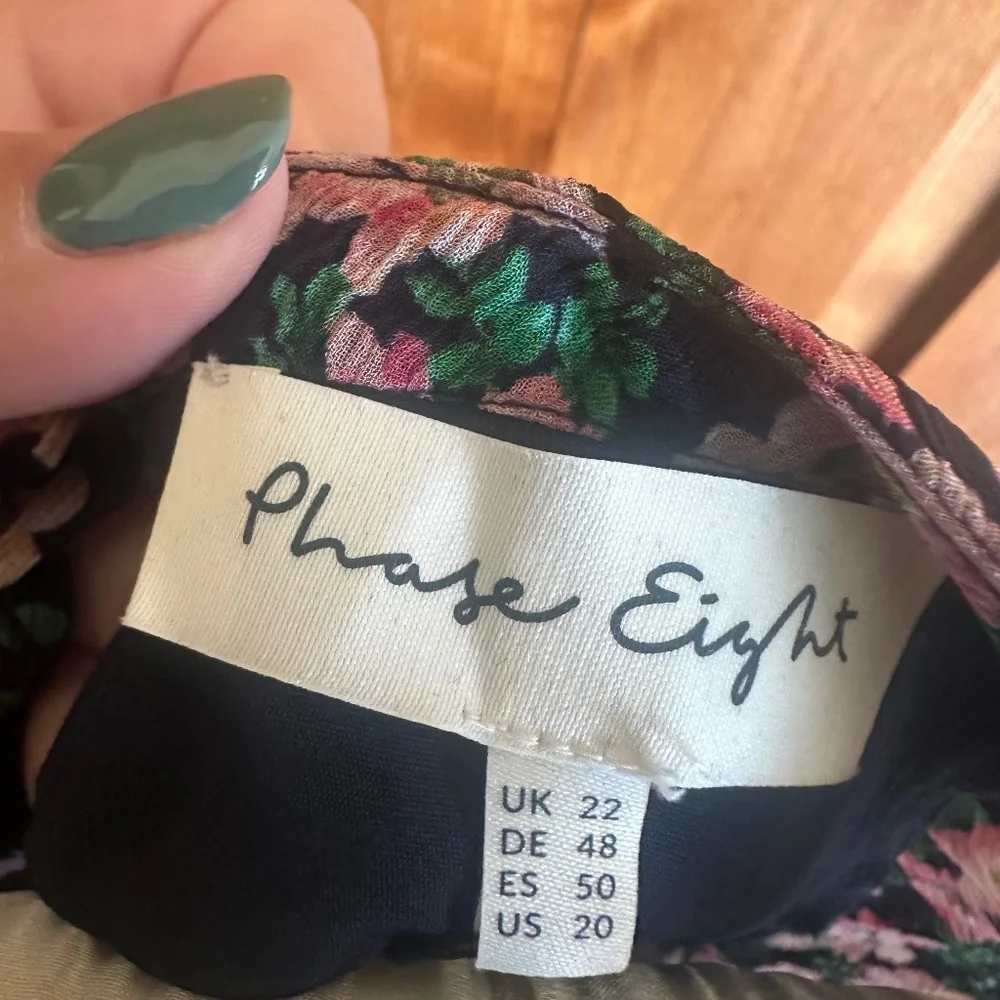 Phase Eight Betty Floral Print Swing Dress | Size 20 | NWT - Picture 13 of 15